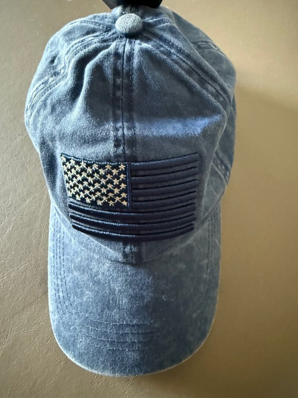 NWT David and Young all Blue Hat with Flag Patch- USA